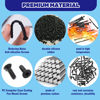 Picture of Waltool 160Pcs PC Computer Case Cooling Fan Mount Screws Set, M5x10 Black and Silver Case Fan Mounting Screws and 65mm Soft Rubber Rivet, Laptops Computer Screw Kit