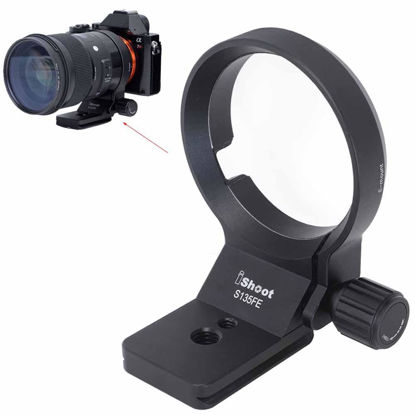 Picture of Lens Collar Tripod Mount Ring Compatible with Sigma 14mm f/1.8 DG HSM Art, 20mm f/1.4 DG HSM Art, 24mm f/1.4 DG HSM Art, 28mm f/1.4 DG HSM Art (E-Mount), Bottom is Arca-Swiss Fit Quick Release Plate