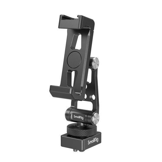Picture of SmallRig Phone Support for DJI Stabilizers, Adjustment Phone Mount Adapter with 1/4"-20 Threaded Hole, Cold Shoe for DJI RS 4 /RS 4 Pro/RS 3 /RS 3 Pro/RS 3 Mini/RS 2 / RS C2 / R S/R SC, Tripod - 4301