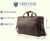 Picture of STAR VISTA Sforza Large 18" Laptop Messenger Bag, Full Grain Leather Briefcase for Men, Business Travel, YKK Zippers and Brass Hardware, Fits 17.3" Laptop