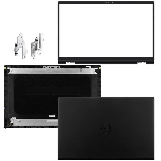 Picture of Konohan 4 Pack Replacement LCD Back Laptop Computer Replacement Parts Cover Top Case Lid Front Bezel with Hinges Compatible with Dell Inspiron 15 3510 3511 3515 3520 3525 00WPN8