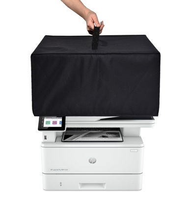 Picture of NUENSS-ROR Printer Dust Cover Heavy Duty Anti-Static Waterproof Printer Protective Cover for HP Laserjet Pro MFP 4101fdw Wireless Laser Printer Nylon Fabric Printer Case(19.3"D×15.7"W×11.8"H)
