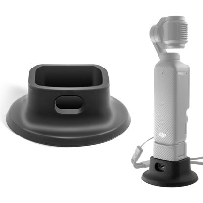 Picture of REYGEAK Camera Mount Stand Base for DJI Osmo Pocket 3,Non-Slip Stable Desktop Mount,Silicone Base Gimbal Support Adapter Stabilizer for Osmo Pocket 3 Action Camera Accessories