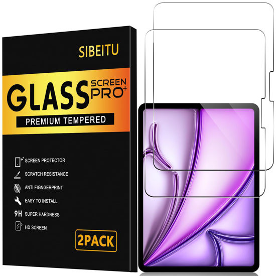 Picture of SIBEITU 2 Pack Screen Protector for iPad Air 13 Inch 2024 Release Model M2 (6th Generation), HD Clear Scratch Resistent for iPad Air 6th Gen, Case Friendly & Apple Pencil Compatible Touch Sensitive