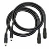 Picture of GINTOOYUN DC Power Extension Cable，DC 5.5mm x 2.1mm Male to Female Power Adapter Cable，3FT 18AWG Heavy Duty Cord for 12V CCTV Wireless IP Camera,LED,Car,More.-2PCS