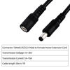 Picture of 1ft-2pcs 5.5x2.1mm, 18AWG, 12 Volt Extension Cord, Barrel Connector, Male to Female DC Power Extension Cord for Solar, Camera Battery Packs, Routers, LED Light Strips, Projectors, Printers