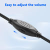 Picture of XMSJSIY Mini Computer Speaker for Desktop PC 3.5mm TRS Input with Volume Control USB Powered Stereo Hidden Type Small Speakers for PC Laptop Phone Notebook -1.2M/3.9FT 1 Pair