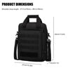 Picture of ZHIERNA Tactical Messenger Bag tactical briefcase Heavy Duty MOLLE Shoulder Pack Handbag for Men(Black)