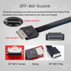 Picture of NFHK Down Angled 90 Degree OcuLink PCIe 4.0 PCI-Express SFF-8611 4i to SFF-8611 Data Active Cable for eGPU SSD 80cm