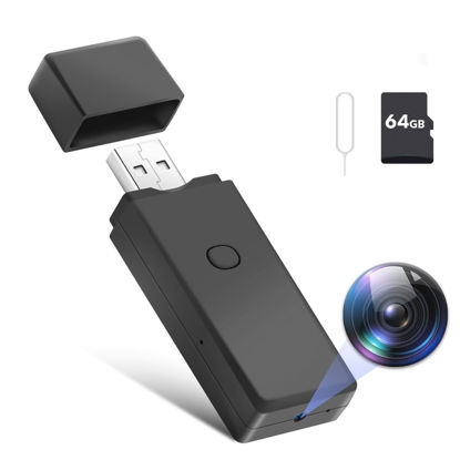 Picture of ZOOJTZHCAM 64GB USB Camera,1080P Video Camera Security Camera with FHD Video, SD Card Storage,Surveillance Camera