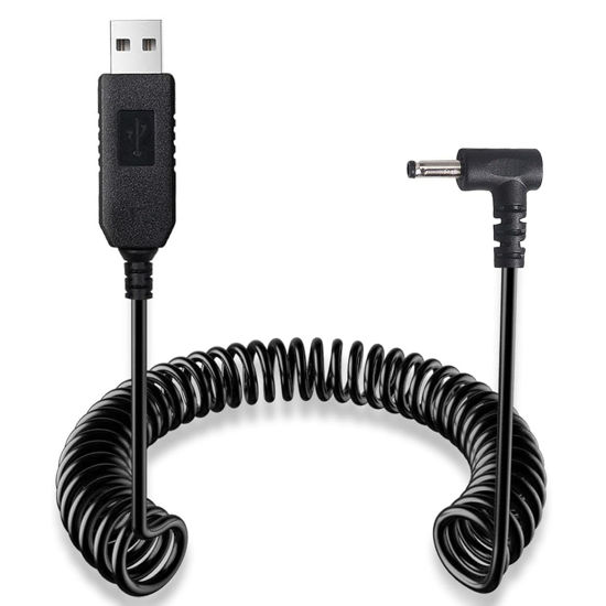 Picture of Hodeoo USB to DC3.5 Plug Radar Detector Power Cable, USB 5V-12V Power Cable Compatible with Cobra RAD 480i, 350, 380, Uniden DFR1, DFR3, DFR5, Whistler, & Radenso Pro M Radar Detectors (8.2FT Length)