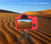 Picture of Pocoukate Case for Canon EOS R100 Camera, Soft Silicone Protective Cover Skin with EOS R100 Screen Protector Accessories for Canon EOS R100 Mirrorless Camera Silicone Case - Red