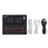 Picture of V8 Sound Card, Audio Audio Sound Card, Adapter Live Broadcast Ktv Sound Card for Double Cell Phone for Live Ktv Voice Chat, External Sound Card for Phone Computer(Color:Black)