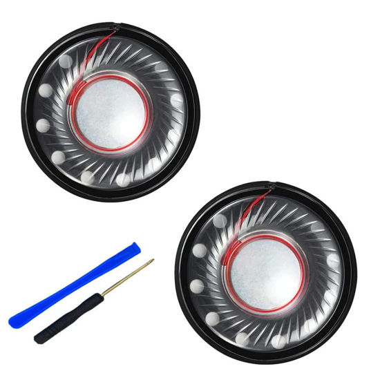 Picture of Komsunma Headphone Speaker Driver 40mm 32ohm for Beats Studio3, Studio2, Studio Pro, WH-1000XM4, WH-1000XM3, QC35 QC25 QC15 QC2 Headset Replacement Speaker Parts - 2 Pack