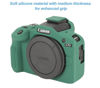 Picture of Pocoukate Case for Canon EOS R100 Camera, Soft Silicone Protective Cover Skin with EOS R100 Screen Protector Accessories for Canon EOS R100 Mirrorless Camera Silicone Case - Deep-Green