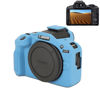 Picture of Pocoukate Case for Canon EOS R100 Camera, Soft Silicone Protective Cover Skin with EOS R100 Screen Protector Accessories for Canon EOS R100 Mirrorless Camera Silicone Case - Blue