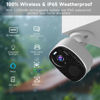 Picture of 2PC Security Camera Wireless Outdoor, 2K Surveillance Indoor Home Camera, Battery Powered WiFi Camera for Home Security with Color Night Vision, AI Detection, 2-Way Audio, IP65, SD/Cloud, Works Alexa
