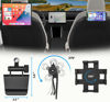 Picture of YOOZ Tesla Tablet Mount Back Seat, Tesla Model Y Model 3 Headrest Tablet Holder for Kids [Metal Ball Head & 360° Rotation] for iPad Pro 12.9 Air Mini, Galaxy Tab, Fire, Switch, iPhone, 4-13"