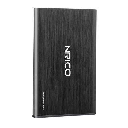 Picture of NRICO Ultra Slim 250GB Portable External Hard Drive USB3.0 HDD Storage Compatible for PC, Desktop, Laptop,Mac,PS4, Xbox one (Black, 250, GB)