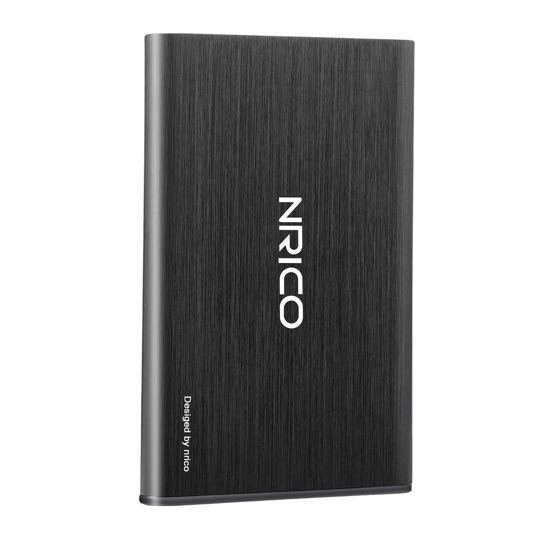 Picture of NRICO Ultra Slim 250GB Portable External Hard Drive USB3.0 HDD Storage Compatible for PC, Desktop, Laptop,Mac,PS4, Xbox one (Black, 250, GB)