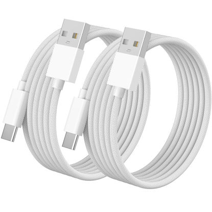Picture of CREHAO [MFi Certified] Car Carplay Cable for iPhone 16,2Pack 3ft USB A to Type C Car Charger 60W Fast Charging Cord Fast Data Sync Nylon Braided for iPhone 16 Pro/16 Pro Max/16 Plus/15 iPad Air Mini