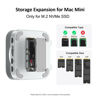 Picture of Mac Mini M4 Hub, 9 in 1 Aluminum Mac Mini Stand and Dock for Mac Mini M4/M4 Pro with M.2 NVMe SSD Enclosure, 10Gbps USB-A*2, SD/TF Card Readers, USB 2.0 | Mac Mini 2024 Accessories
