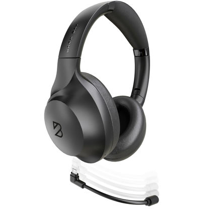 Picture of ClearCall 70 - Bluetooth Headphones with Microphone + Removable Boom Mic - Work Headphones Wireless Bluetooth, Over Ear Headphones with Mic, Work from Home Headset with Mic, Headphones for Laptop
