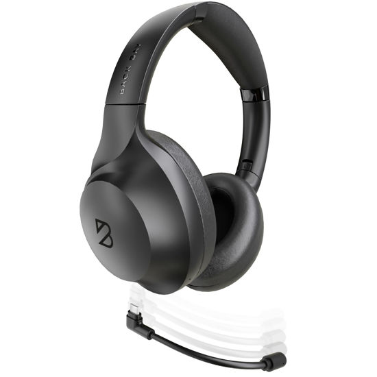 Picture of ClearCall 70 - Bluetooth Headphones with Microphone + Removable Boom Mic - Work Headphones Wireless Bluetooth, Over Ear Headphones with Mic, Work from Home Headset with Mic, Headphones for Laptop
