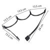 Picture of SinLoon IDE to SATA Power Splitter Cable, LP4 4 Pin Male to 5 SATA Female Power Extension Hard Drive Cable,for HDD SSD and Optical Drives 18AWG-24cm