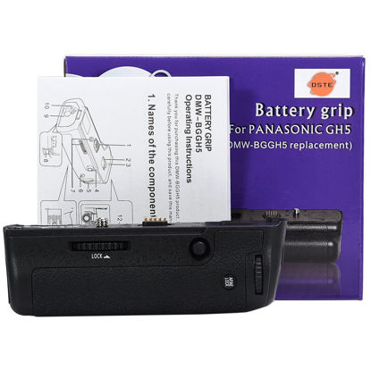 Picture of DSTE Replacement for Pro DMW-BGGH5 DMW-BGGH5GK Vertical Composition Battery Grip Compatible Panasonic GH5 GH5S Lumix GH5 Digital Camera as DMW-BLF19 BLF19E