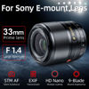 Picture of VILTROX 33mm F1.4 f/1.4 Auto Focus Prime LensCompatible with Sony E-Mount Camera A6500 A6300 A6000 A6400 A6100 A5100 A6600 A7 A7R A7C A7II A7RII A7SIII A7III A7RIII A7RIV A9