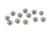 Picture of Eclass LCD Back Cover Screws Hinges Front Bezel Covers Set Black for Dell Ins-piron Gaming 0747KP 747KP G3 15 3500 3590 Laptop Top Case with Hinge Kit Frame Rear Lid Screw 10PCS Blue Logo
