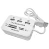Picture of ERCRYSTO Card Reader and 3 Ports USB Hub, High Speed External Memory Card Reader (MS, Micro SD,SD/MMC,M2,TF Card), White.