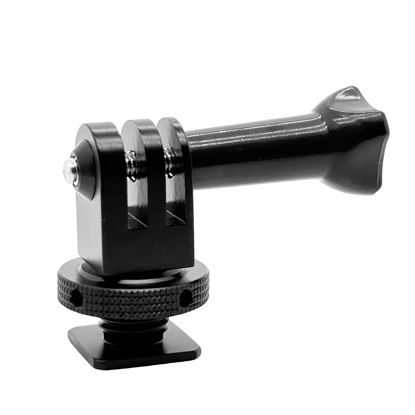 Picture of Aluminum Alloy Cold Shoe Tripod Mount Adapter for Action Cameras, DSLR Camera Flash Hot Shoe Mount Adapter Compatible with Gopro Hero 12/11/10/9/8/7/Max/Mini, DJI OSMO Action 3 4