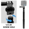 Picture of Aluminum Alloy Cold Shoe Tripod Mount Adapter for Action Cameras, DSLR Camera Flash Hot Shoe Mount Adapter Compatible with Gopro Hero 12/11/10/9/8/7/Max/Mini, DJI OSMO Action 3 4