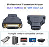 Picture of DTECH DVI Female to HDMI Female Adapter HDMI to DVI-I Converter Bi-Directional 24+5 Port 4K 1080p Video for Computer Monitor PC TV Box Home Cinema Display