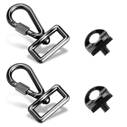 Picture of LLMSIX Quick Install Metal Screws Camera Quick Release Set SLR Camera Shoulder Strap Hook Set Camera Clip Ring Camera Screws for Camera Neck Shoulder Strap Sling Accessories Standard