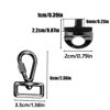 Picture of LLMSIX Quick Install Metal Screws Camera Quick Release Set SLR Camera Shoulder Strap Hook Set Camera Clip Ring Camera Screws for Camera Neck Shoulder Strap Sling Accessories Standard