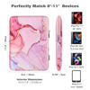 Picture of MoKo 9-11 Inch Tablet Sleeve Bag Carrying Case Fits iPad air 5 10.9" 2022,iPad Pro 11 M2 2022-2018,iPad 10th 10.9,iPad 9/8/7th Gen 10.2,iPad Air 4 10.9/Air 3 10.5,Tab S8/S9 11",Cloudy Pink