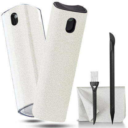 Picture of walrfid 2Pcs Car Screen Cleaner, Laptop Screen Cleaner Spray and Wipe, Electronic Computer Cleaning Kit for iPad, iPhone, Cellphone, Monitor, MacBook Pro, Car Display, Tablet, TV Flat Screens, Cream