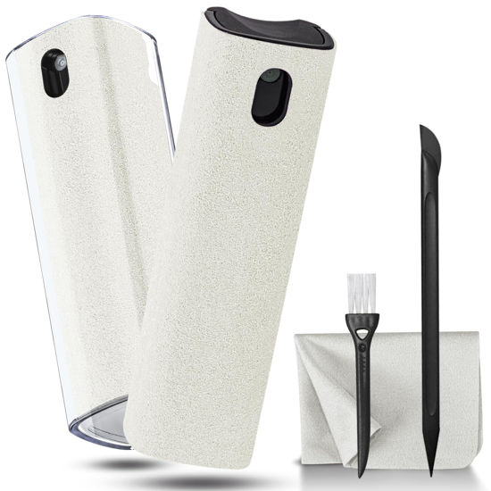 Picture of walrfid 2Pcs Car Screen Cleaner, Laptop Screen Cleaner Spray and Wipe, Electronic Computer Cleaning Kit for iPad, iPhone, Cellphone, Monitor, MacBook Pro, Car Display, Tablet, TV Flat Screens, Cream