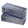 Picture of 4K@60Hz Three Monitor HDMI KVM Switch, HDMI KVM Switch 3 Minitors 2 Computers, 2 Port HDMI KVM Switch for Managing 2 PC Using 1 Set of Keyboard Mouse, 2 PC Share 4 USB 3.0 Ports