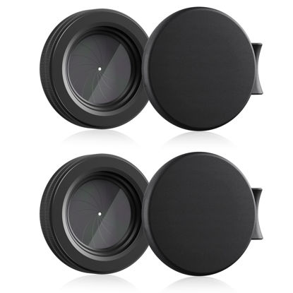 Picture of RxMarsWork Adjustable Aperture M30 Iris Filter Cover Diaphragm Adapter Optical Diaphragm 1.5-26mm Lens Module Adapter Ring for PVS 14(Adjustable Iris Filter Cover Set x2)