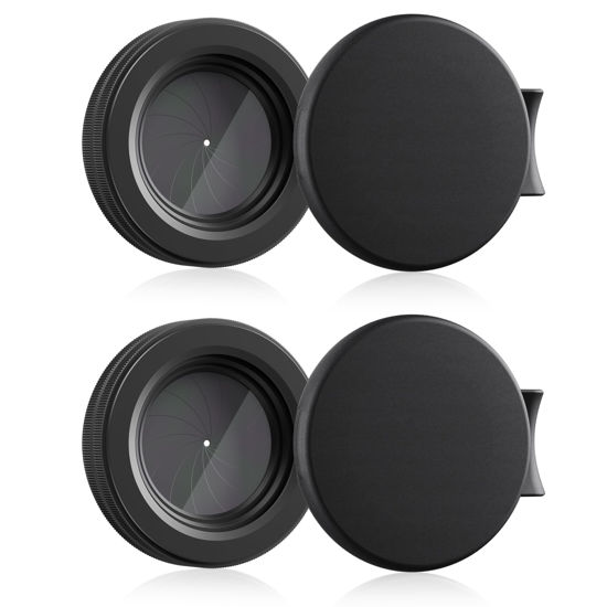 Picture of RxMarsWork Adjustable Aperture M30 Iris Filter Cover Diaphragm Adapter Optical Diaphragm 1.5-26mm Lens Module Adapter Ring for PVS 14(Adjustable Iris Filter Cover Set x2)