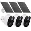 Picture of 3pc Security Camera Wireless Outdoor,2K Solar Camera for Home Security, Battery Powered Surveillance Indoor Home Camera with Color Night Vision, AI Detection, 2-Way Audio, IP65, SD/Cloud, Works Alexa