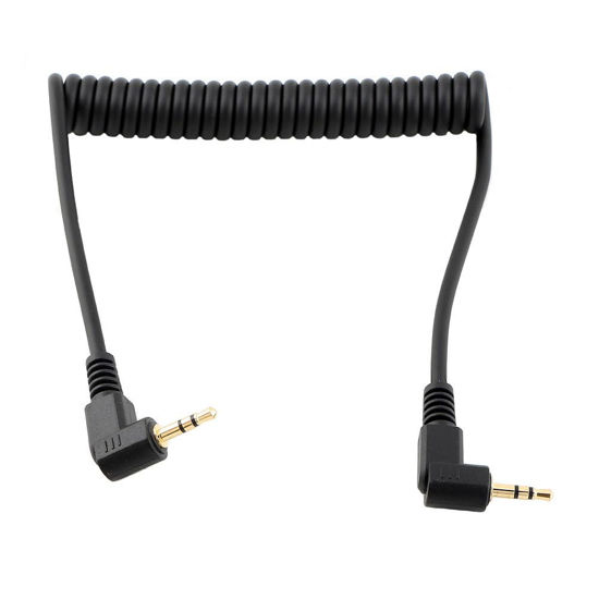Picture of 2.5mm to CB2 Camera Shutter Release Cable Remote Control Cord Speedlight Flash Trigger Connect PC Sync Spring Coiled Wire Cord for Olympus E-M1 Mark II Mark III E-M1X