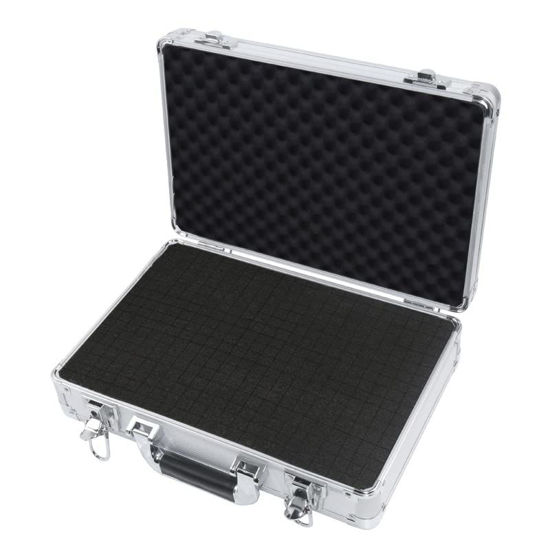 Picture of AxiGear Aluminum Hard Case with DIY Customizable Foam Insert - 15 x 10 x 4in (Chrome Finish)