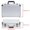 Picture of AxiGear Aluminum Hard Case with DIY Customizable Foam Insert - 15 x 10 x 4in (Chrome Finish)