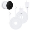 Picture of wochel 2Pack Power Cable Compatible with Google Nest Cam Outdoor (Battery), 30Ft/9.1m Weatherproof Outdoor Power Cord Continuously Charging Your Nest Camera (White)