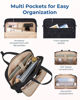 Picture of BAGSMART Laptop Bag for Women/Men, 15.6 Inch Briefcase, Stylish Leather Computer Messenger Bag for Office Business, Black